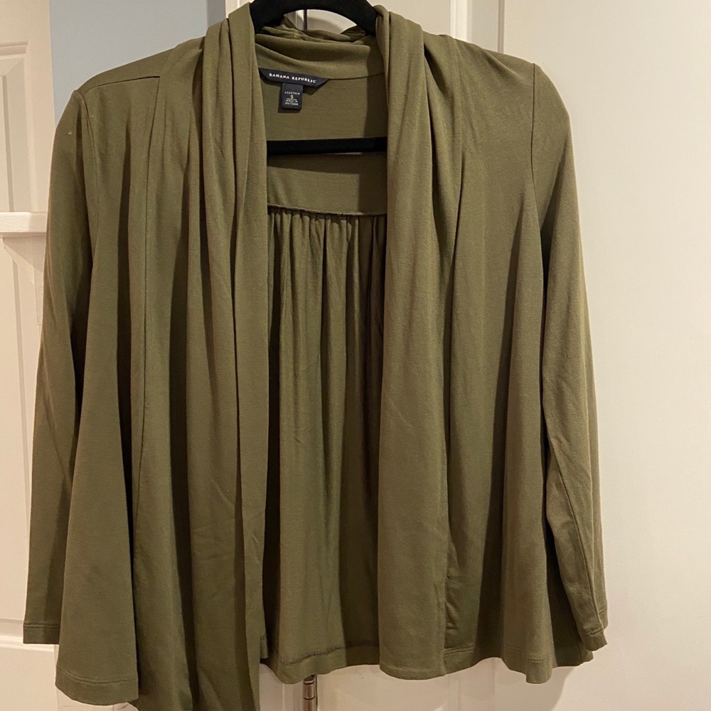 Banana Republic Olive Green Cardigan